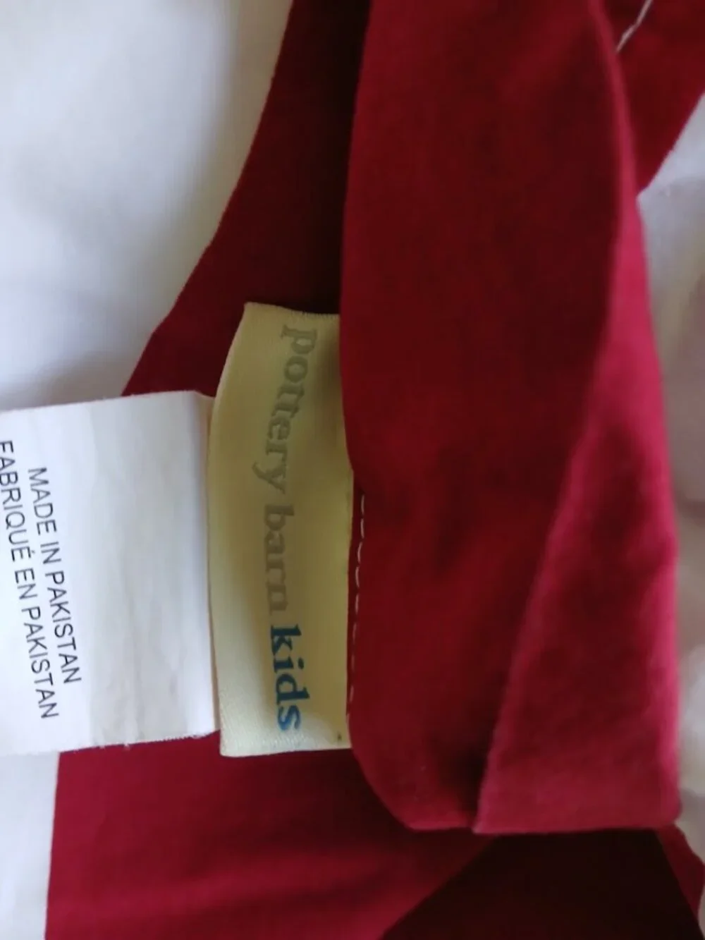 POTTERY BARN KIDS Rugby Stripe Duvet Cover